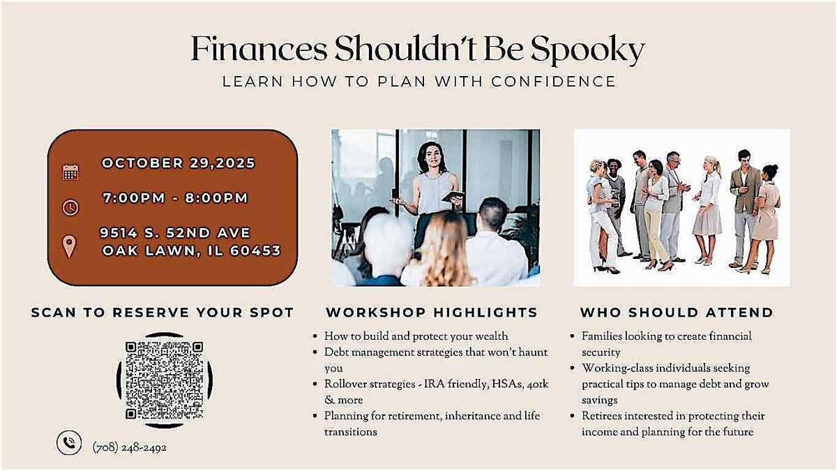 Finances Shouldn\u2019t Be Spooky - Learn How To Plan With Confidence.