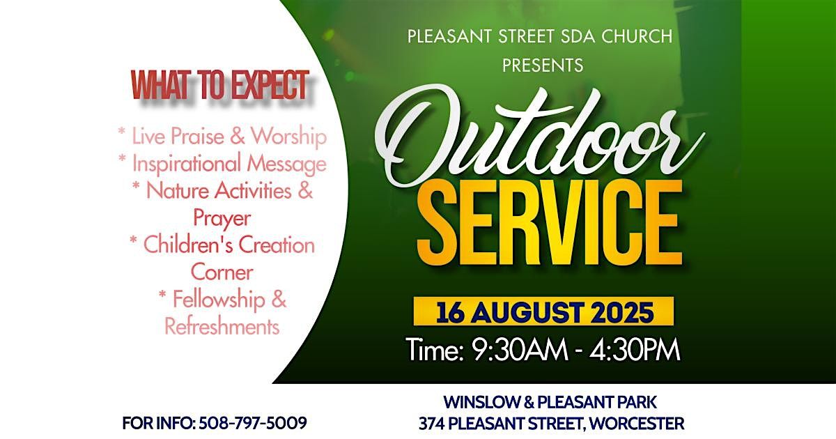 Praise in the Park \u2013 Outdoor Worship Service