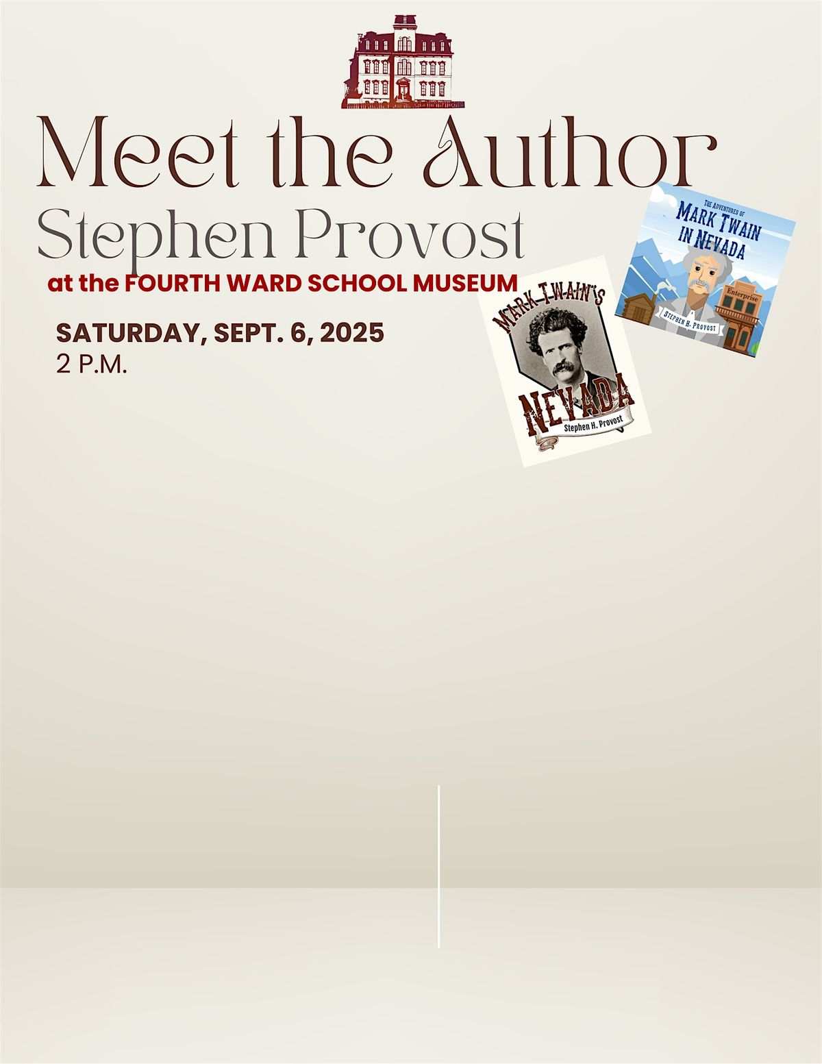 Stephen Provost Book Party: Mark Twain's Nevada