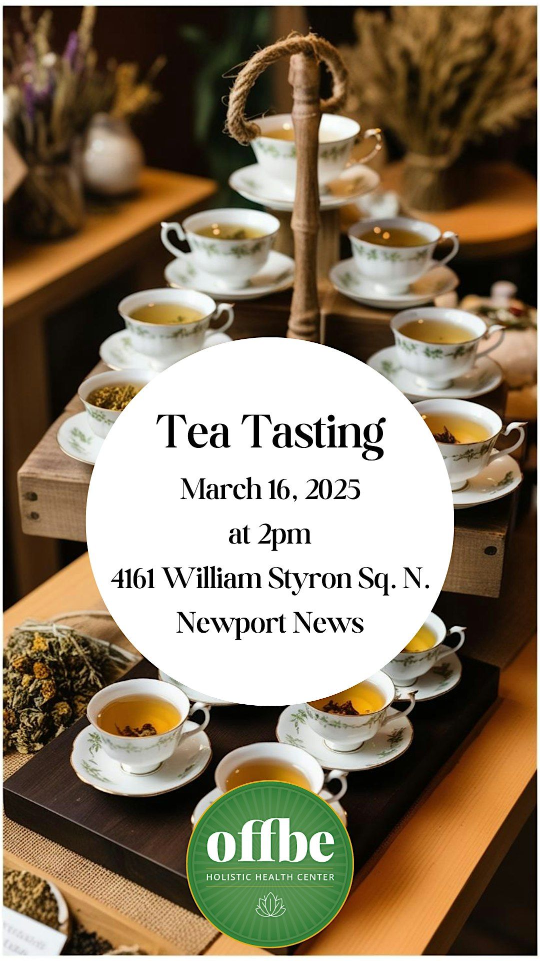 Tea Tasting at OffBe Holistic Health