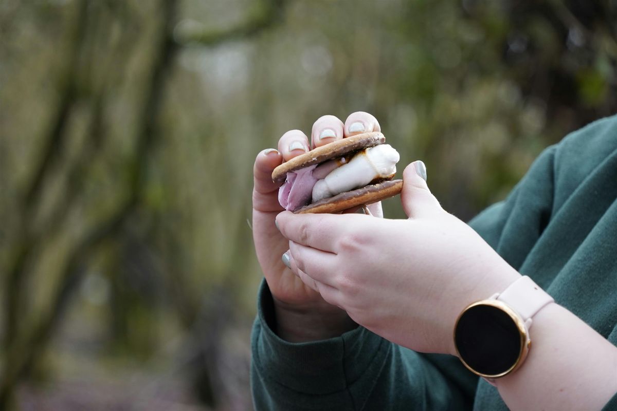 Campfire smores at Hartshill Hayes Country Park