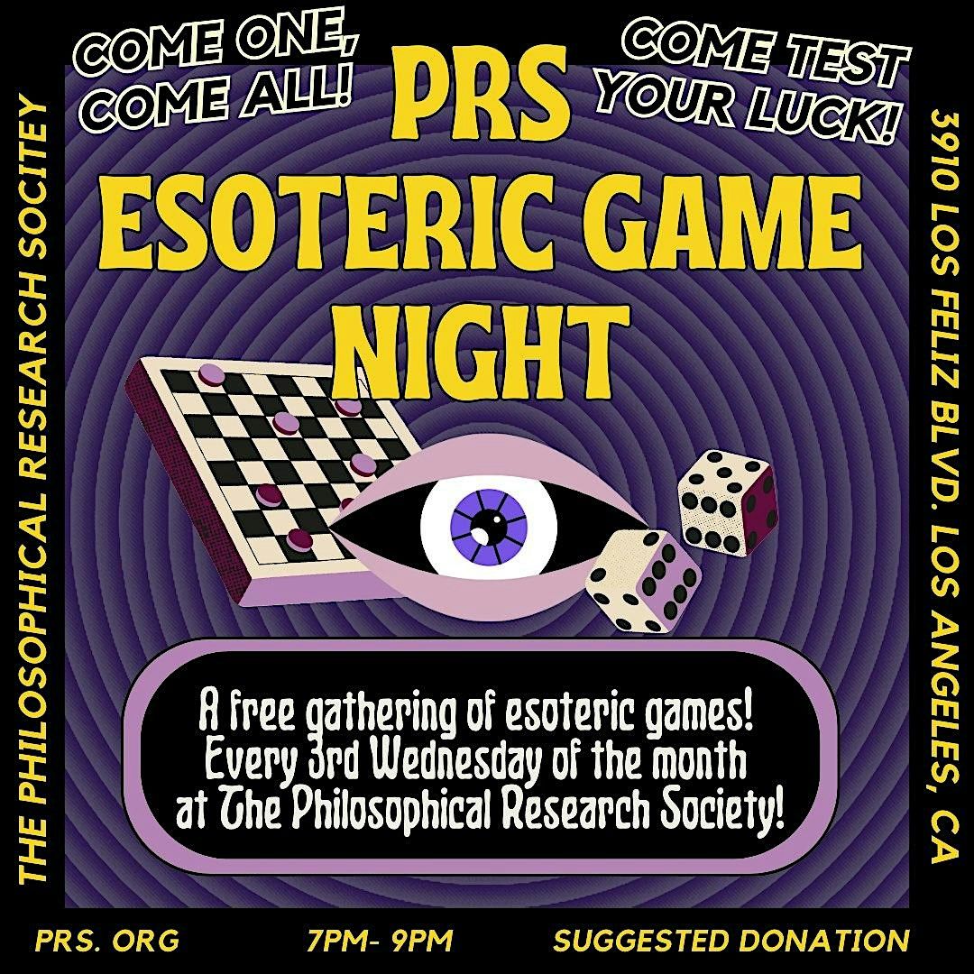 Esoteric Game Night!