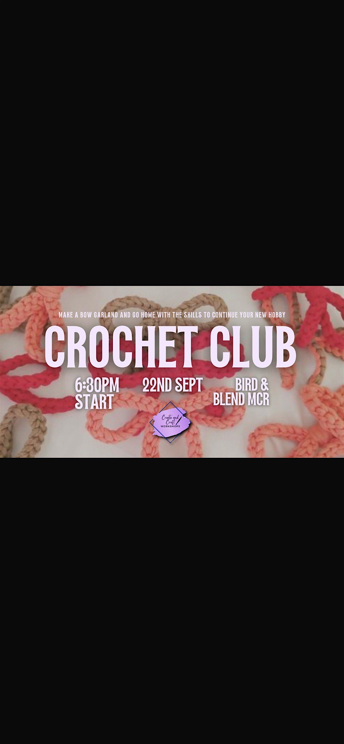 Crochet Club - Beginner Autumn Bow Garland