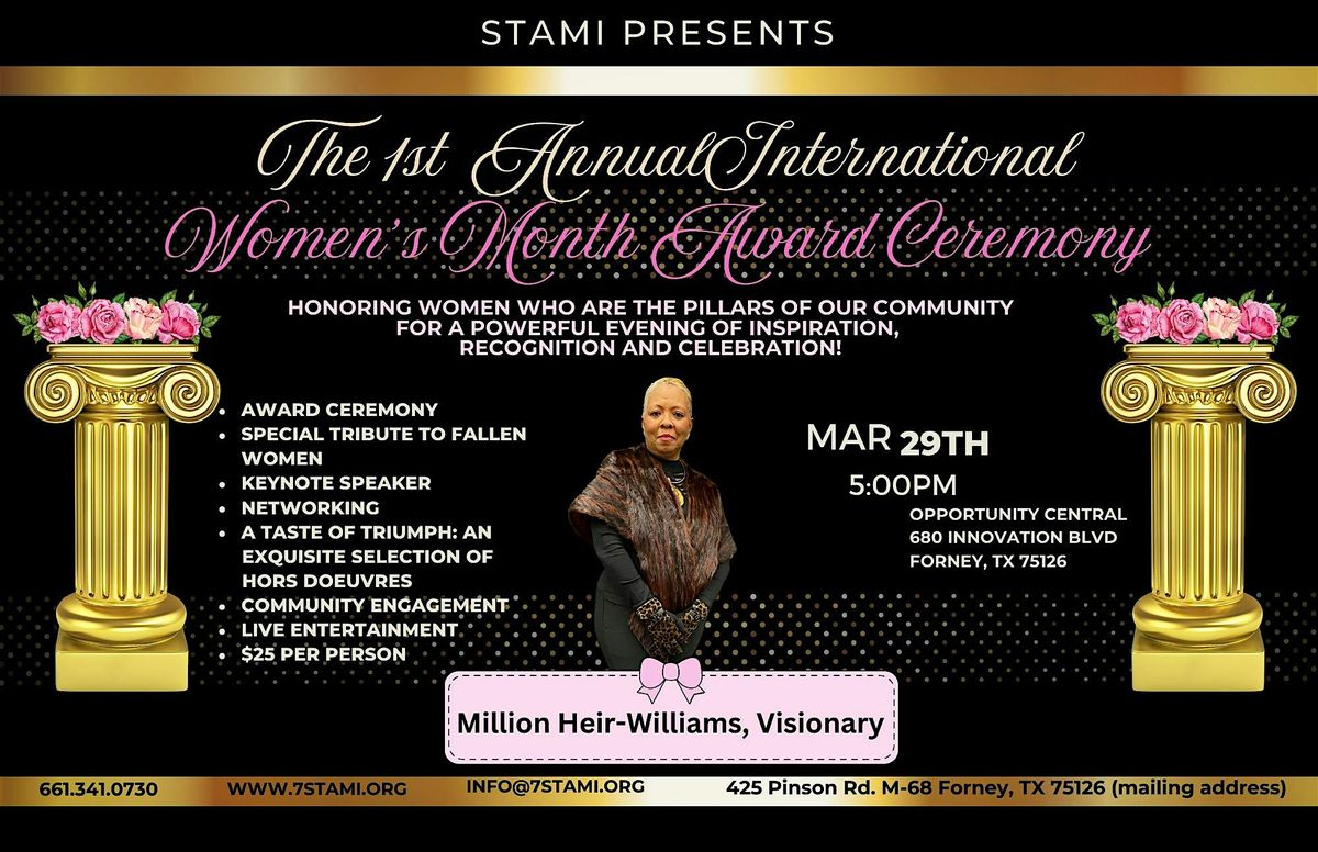 STAMI Presents the 1st Annual International Women's Month Award Cerremony