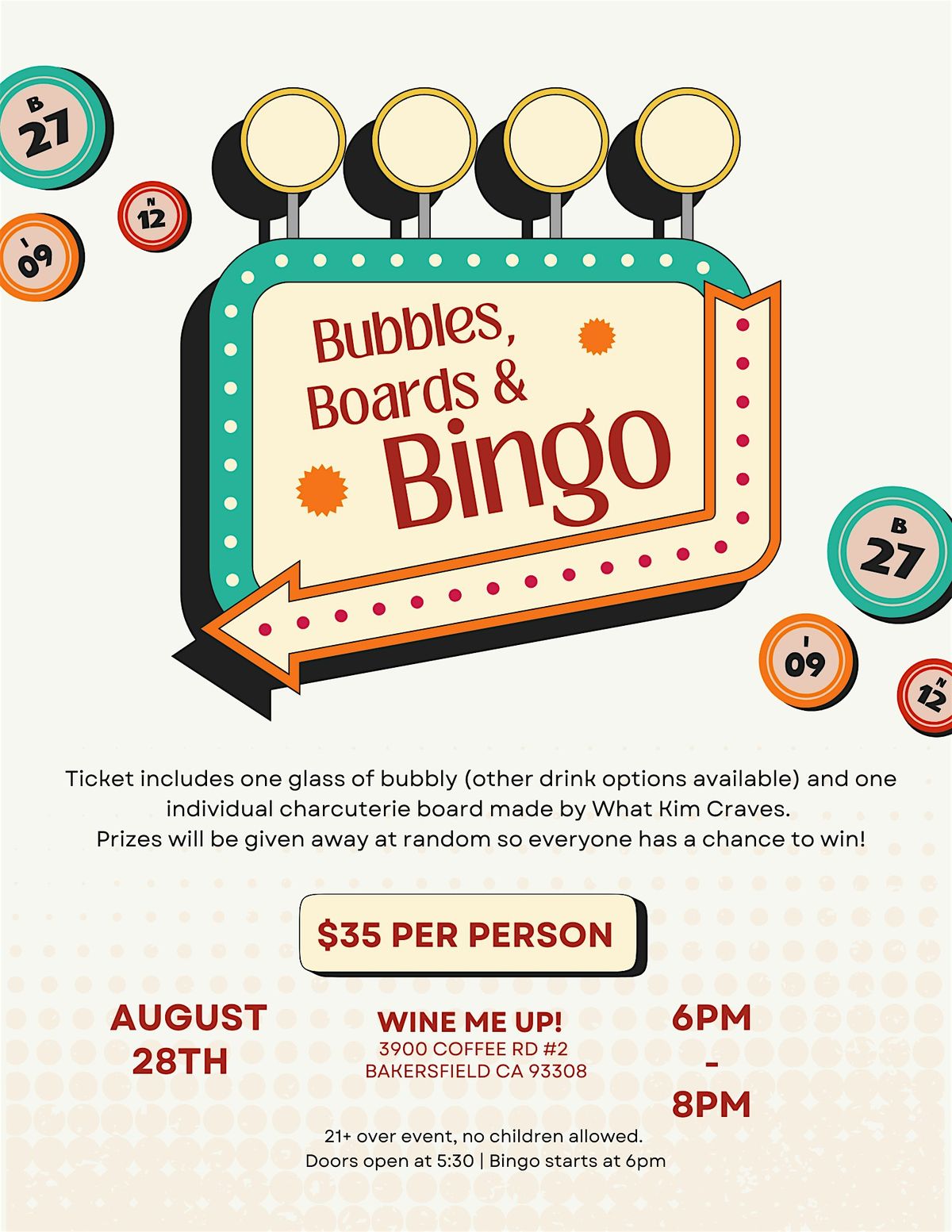 Bubbles, Boards, & Bingo