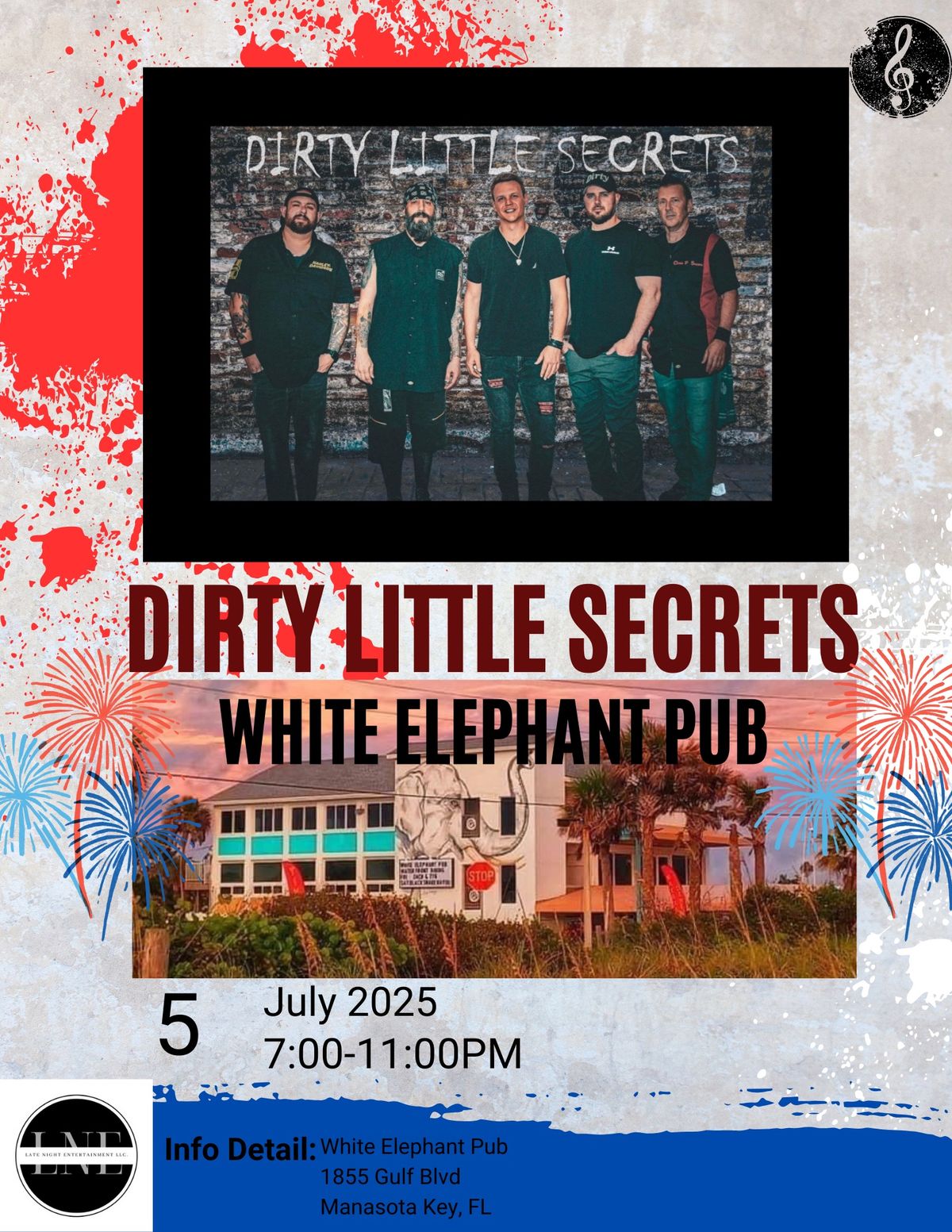 Dirty Little Secrets at White Elephant Pub \ud83d\udc18