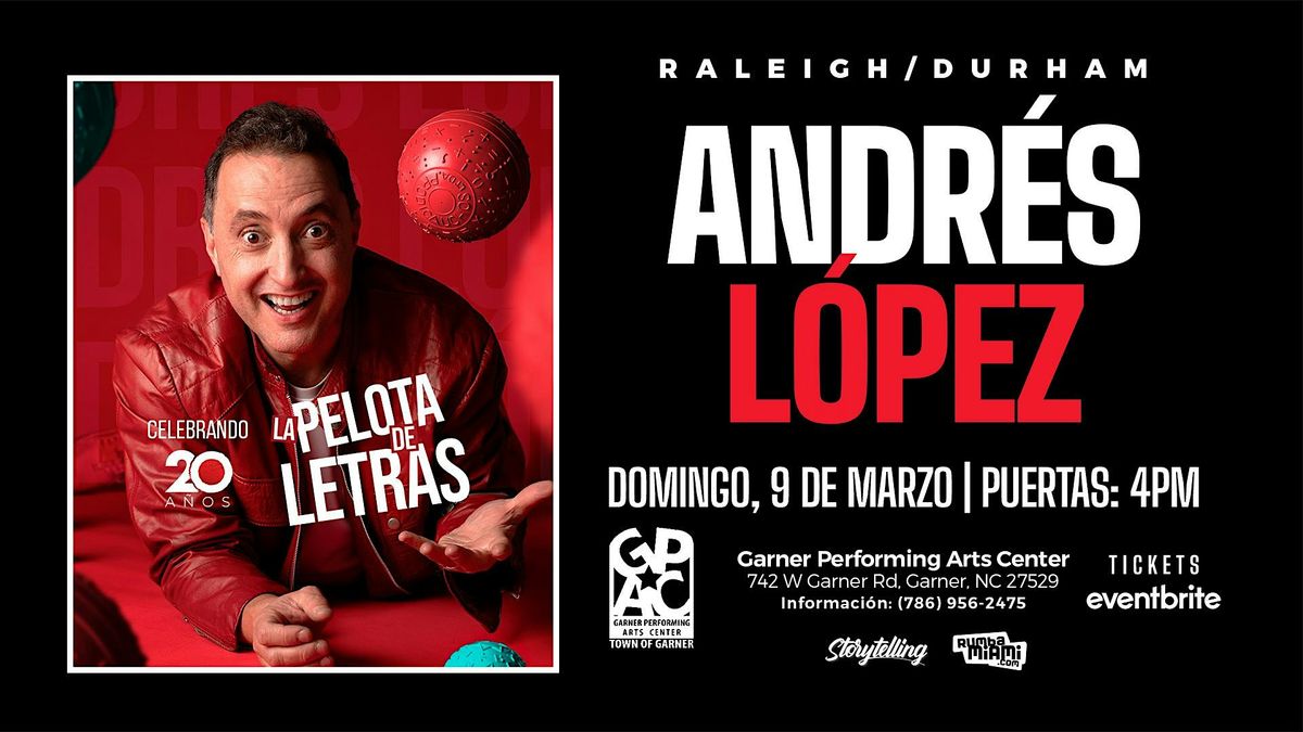 Andres Lopez, 20 Aniversario de La Pelota de Letras, en North Carolina