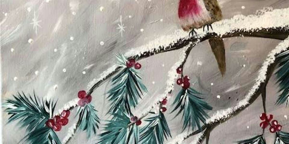 Winter Chickadee - Paint and Sip by Classpop!\u2122