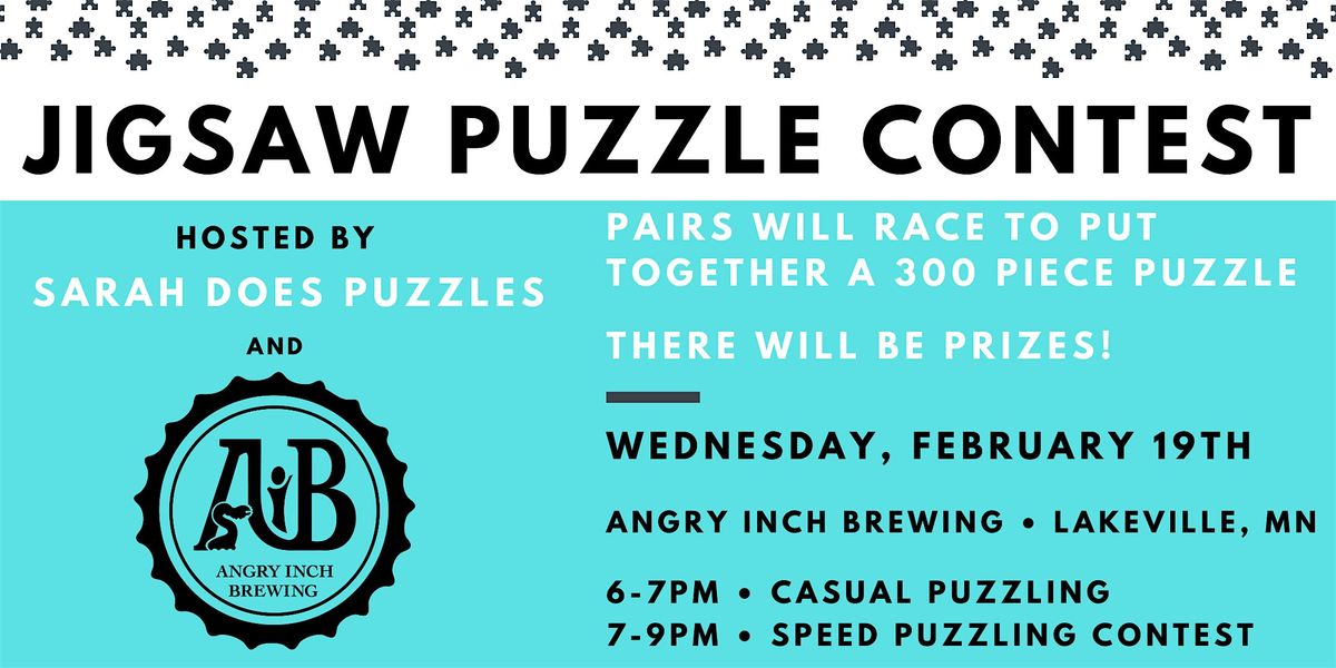 Pairs Jigsaw Puzzle Contest at Angry Inch Brewing - February 2025