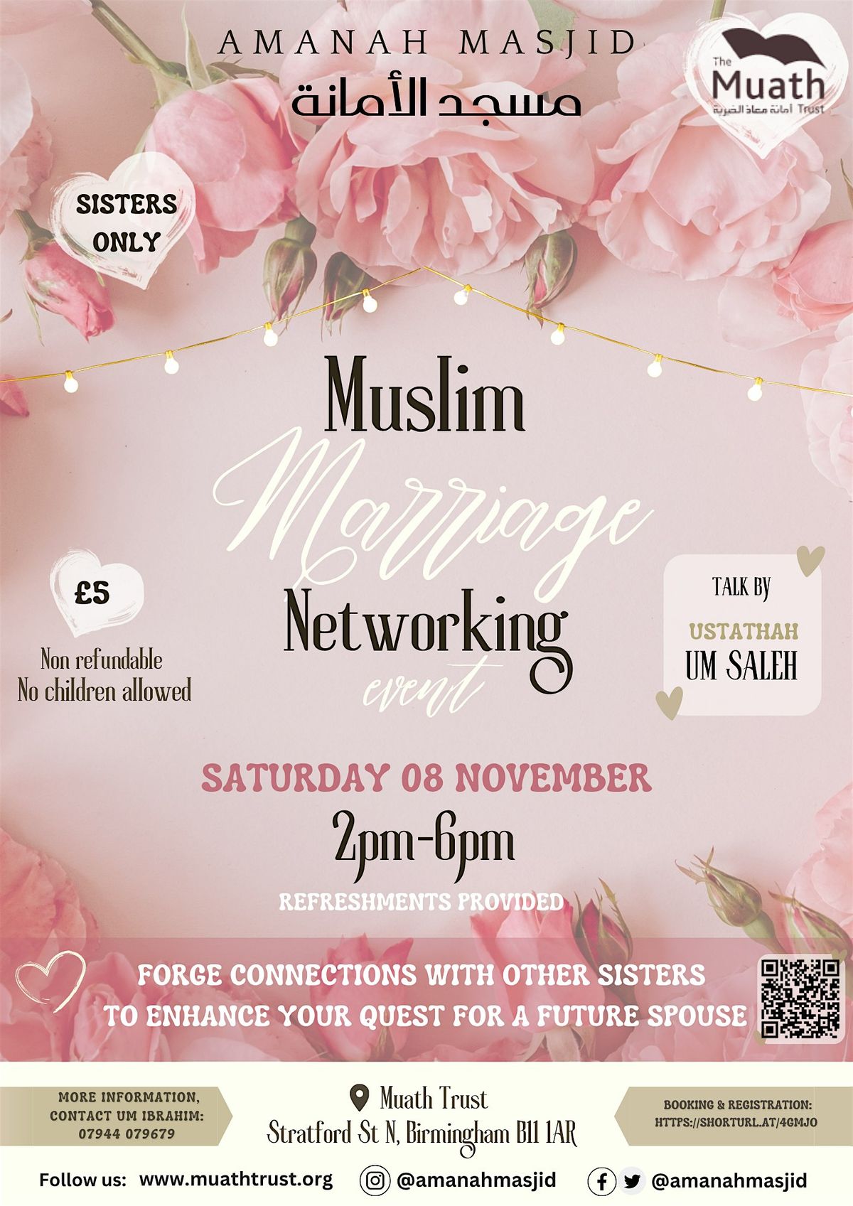 Amanah Masjid Muslim Marriage Networking event
