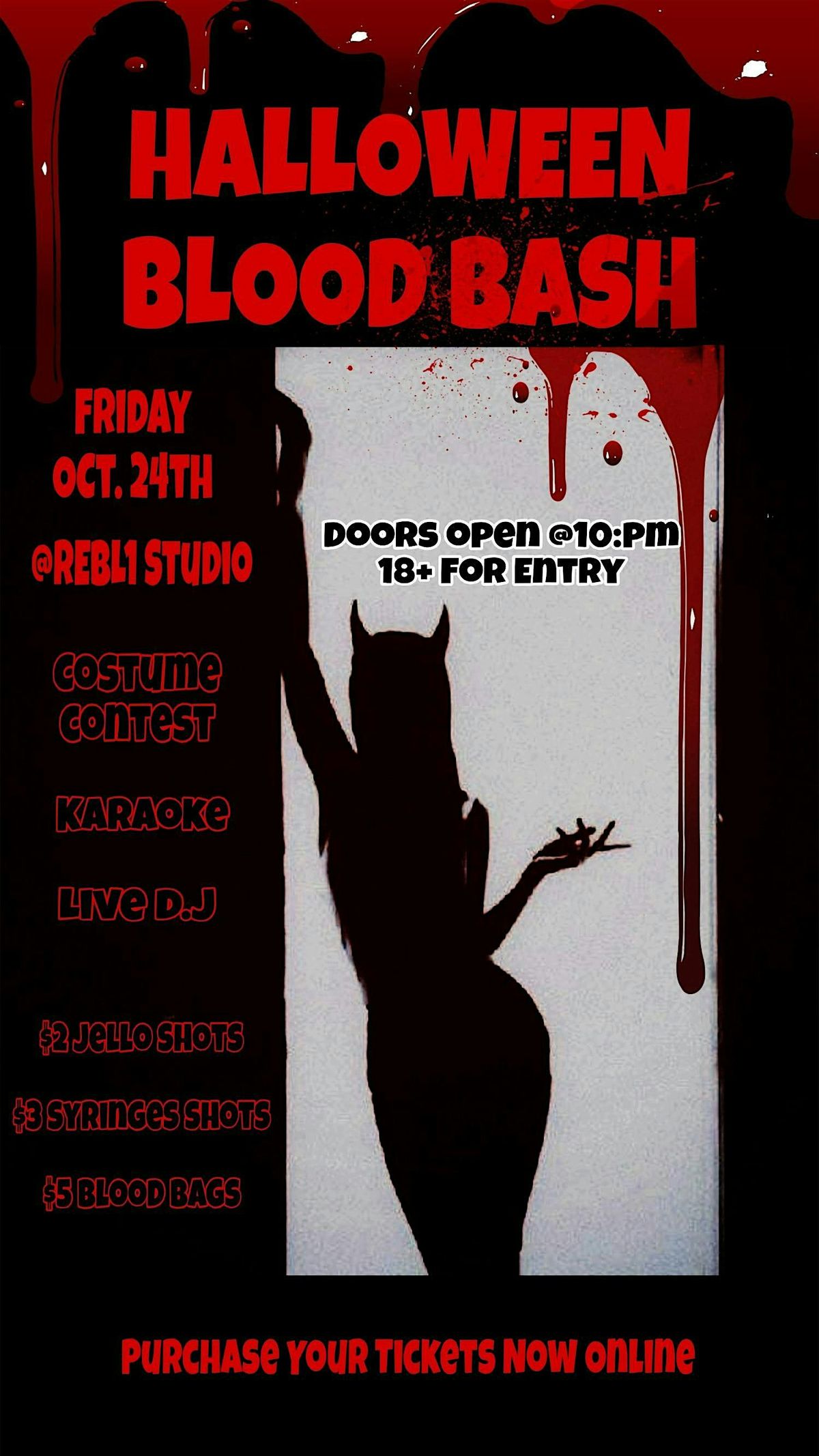 Halloween Blood Bash at REBL 1 Studios