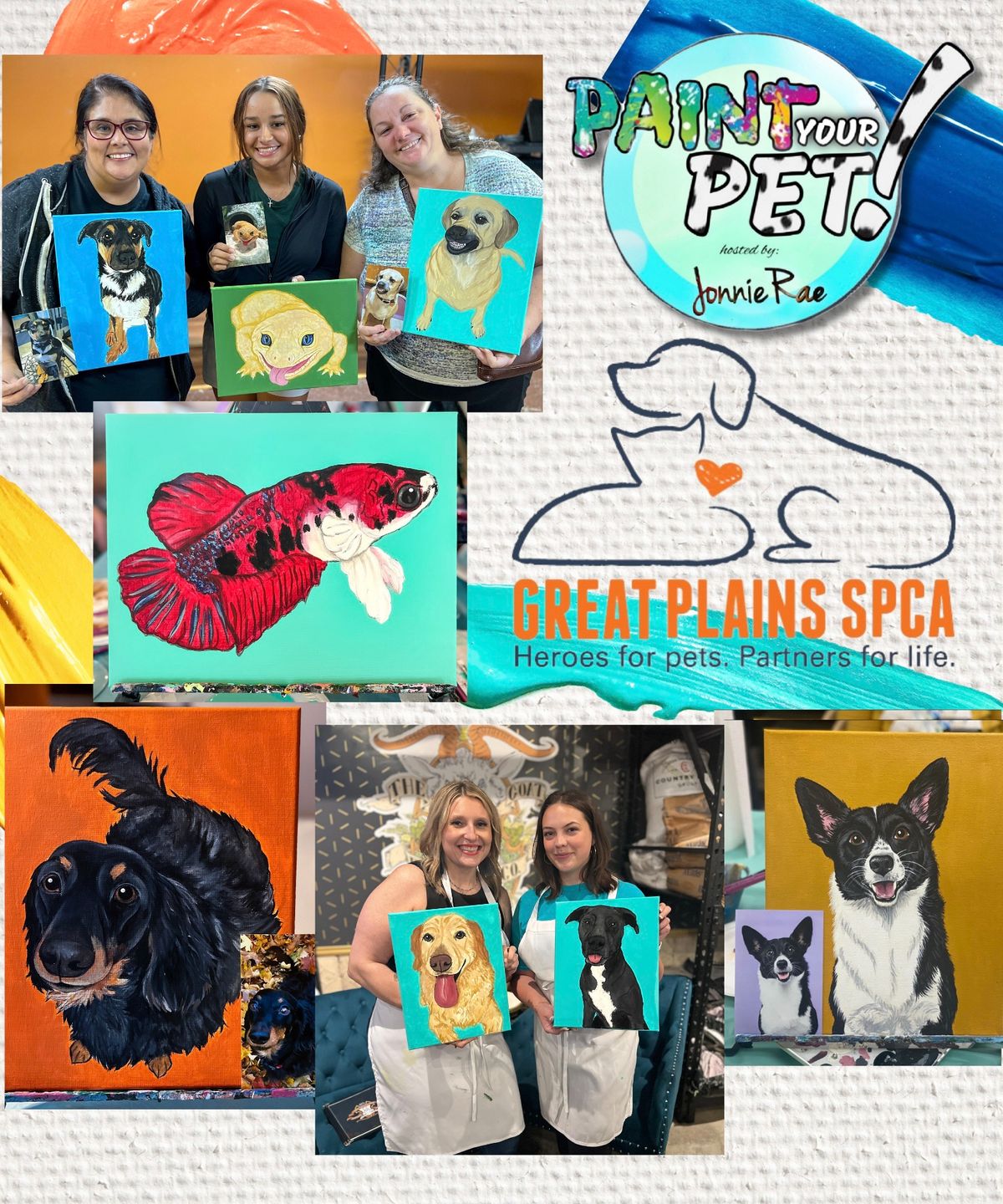 Paint Your Pet Fundraiser with Great Plains SPCA!