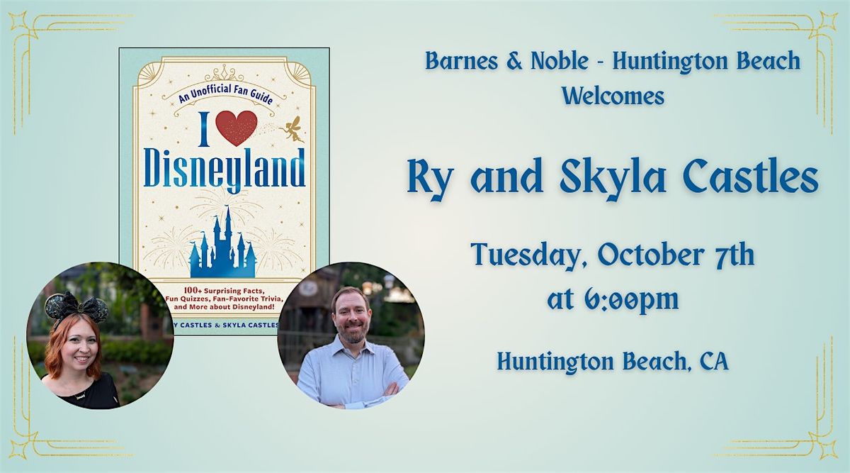 Ry and Skyla Castles discuss and sign I LOVE DISNEYLAND at B&N - HB