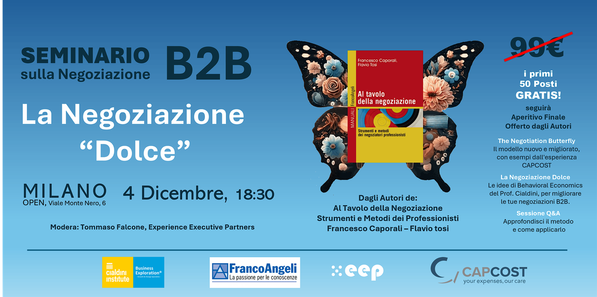 La Negoziazione "Dolce" - Seminario sulla negoziazione B2B