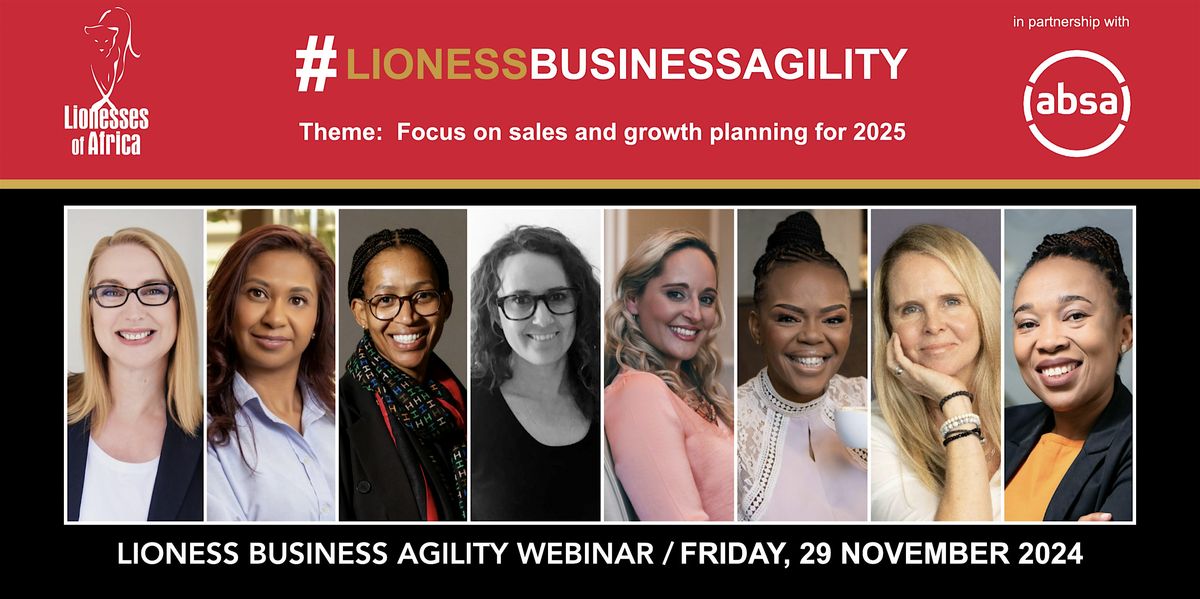 Lioness Business Agility Webinar 29 November 2024