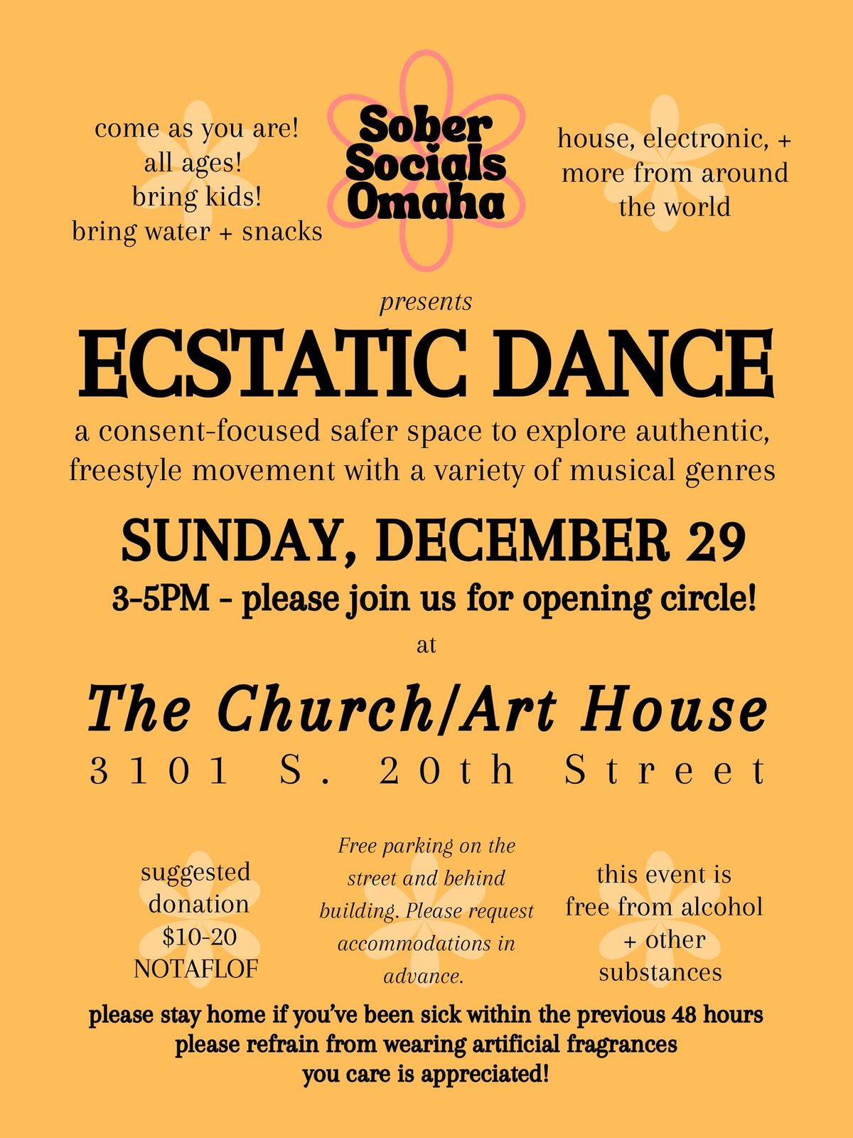 Ecstatic Dance by Sober Socials Omaha - December 29