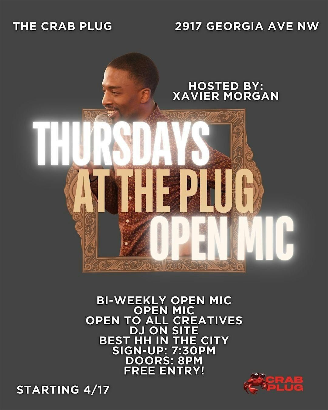 Thursdays At The Plug Open Mic: Presented by Crab Plug
