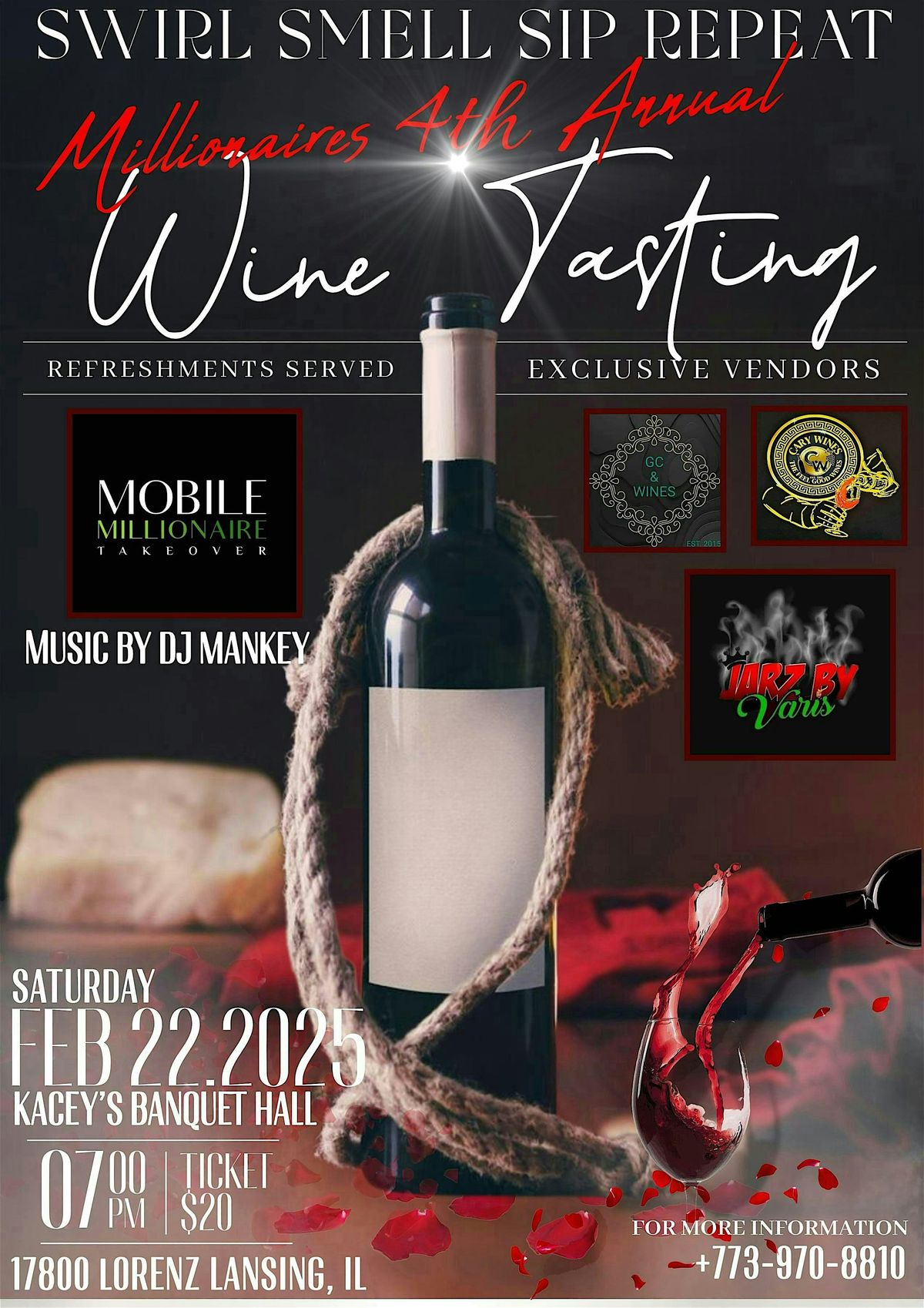 Millionaires 4th Annual Wine Tasting