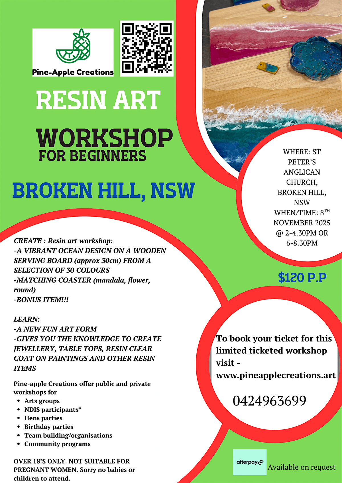 Resin art workshop (BROKEN HILL)