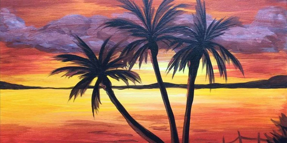 Golden Beach Sunset - Paint and Sip by Classpop!\u2122