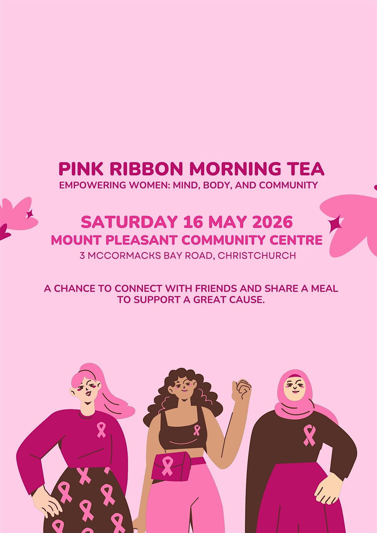 Pink Ribbon Morning Tea- Empowering Women: Mind, Body and Community
