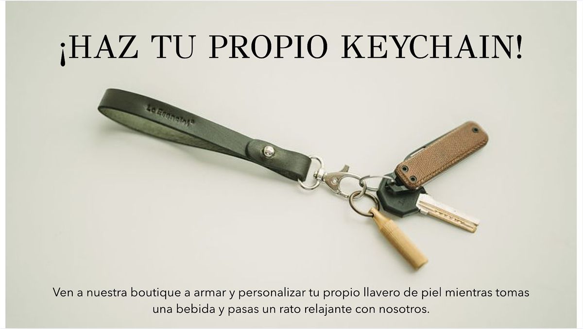 Dise\u00f1a y arma tu propio llavero de piel