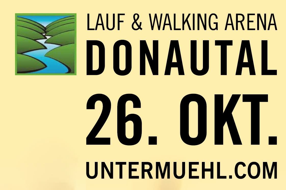 26. Donautal-Halbmarathon | 22. Donautal-Volkslauf | 54. Fitmarsch & Nordic-Walking Tour