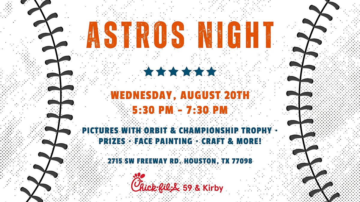 Astros Night at Chick-fil-A 59 & Kirby