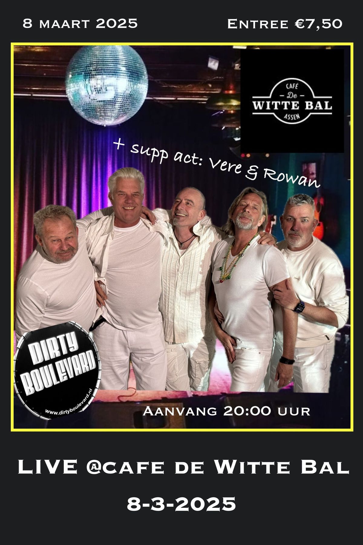 DIRTY BOULEVARD - @Caf\u00e9 de Witte Bal (Assen) 8 maart 2025