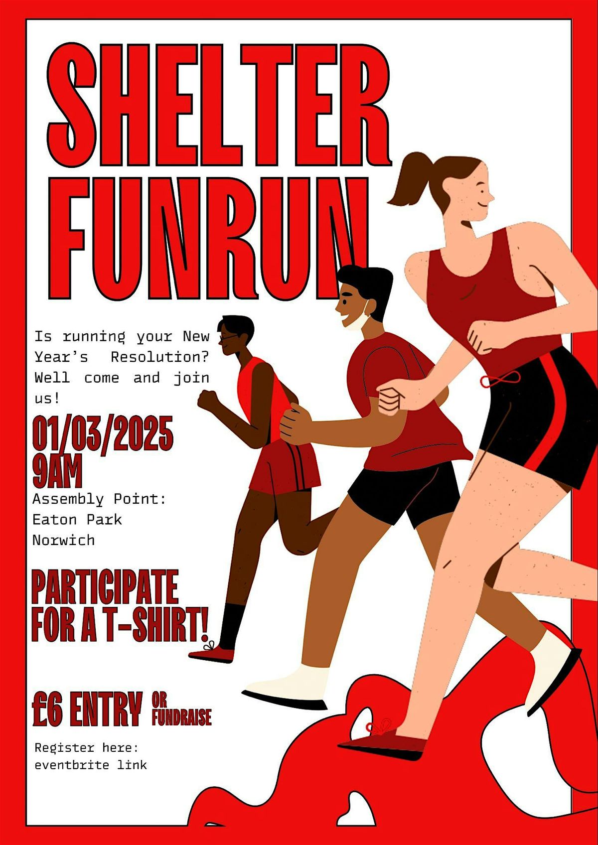 Fun 5k at parkrun with Shelter Norfolk