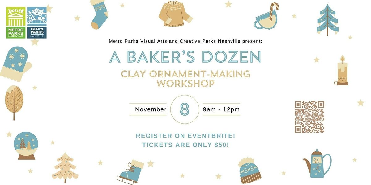 A Baker's Dozen: Clay ornament-making workshop