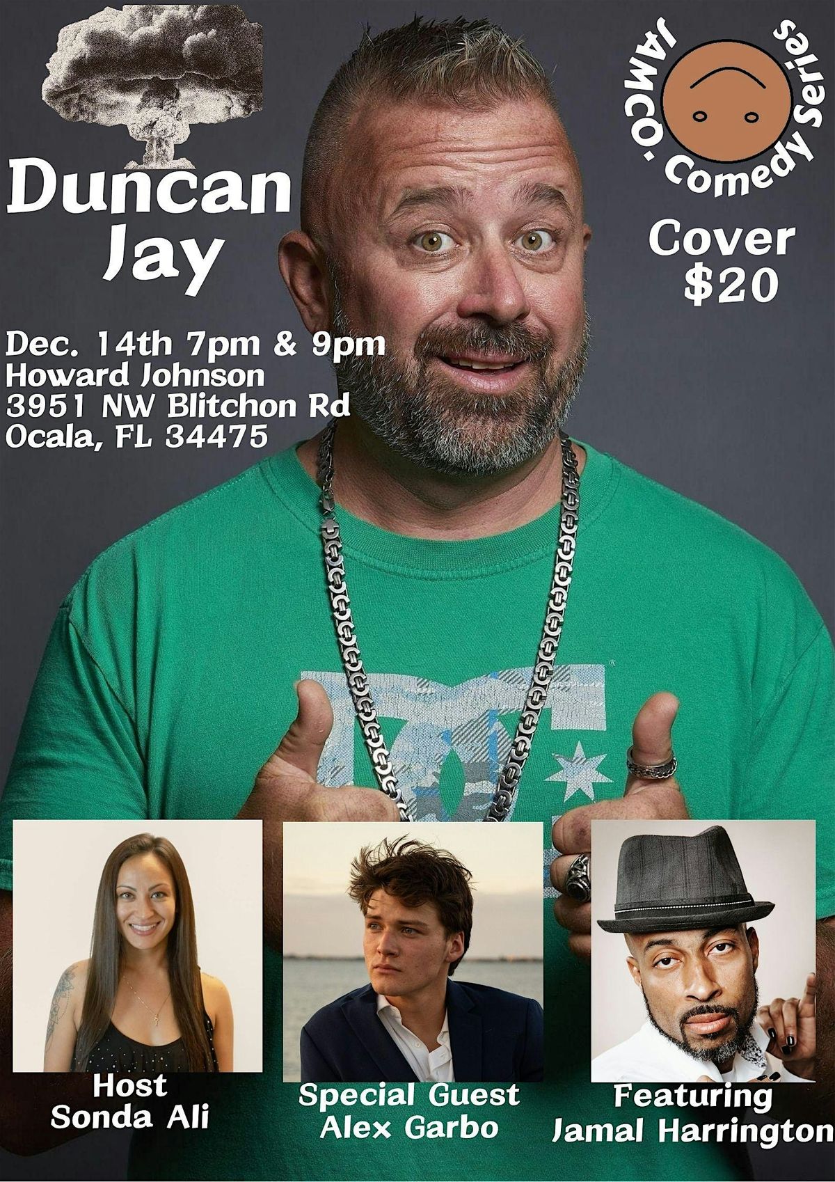 Duncan Jay Headlines JAMCO. Comedy Series