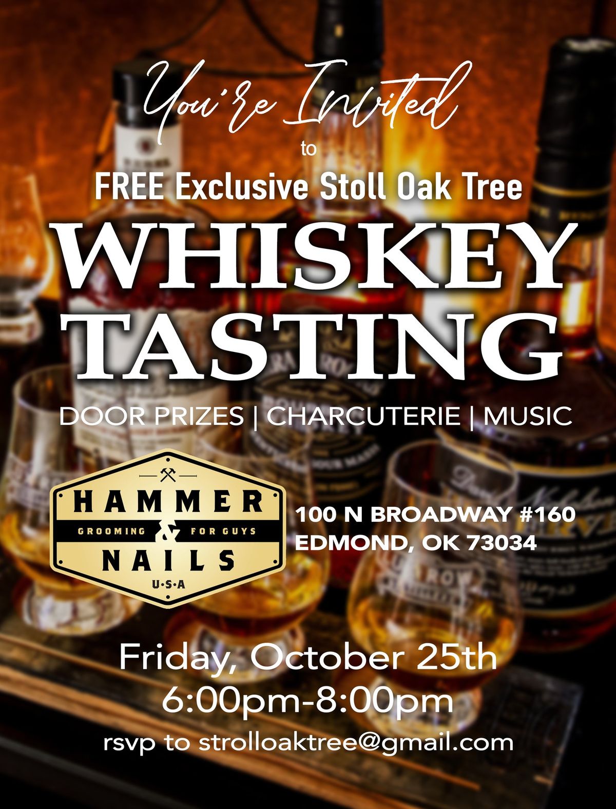 Stroll Oak Tree Whiskey Tasting Event