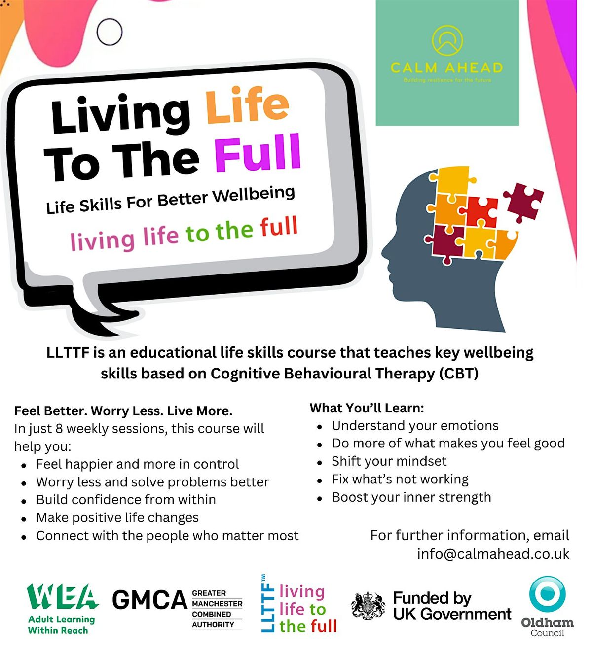 Live Life to the Full - Oldham Library