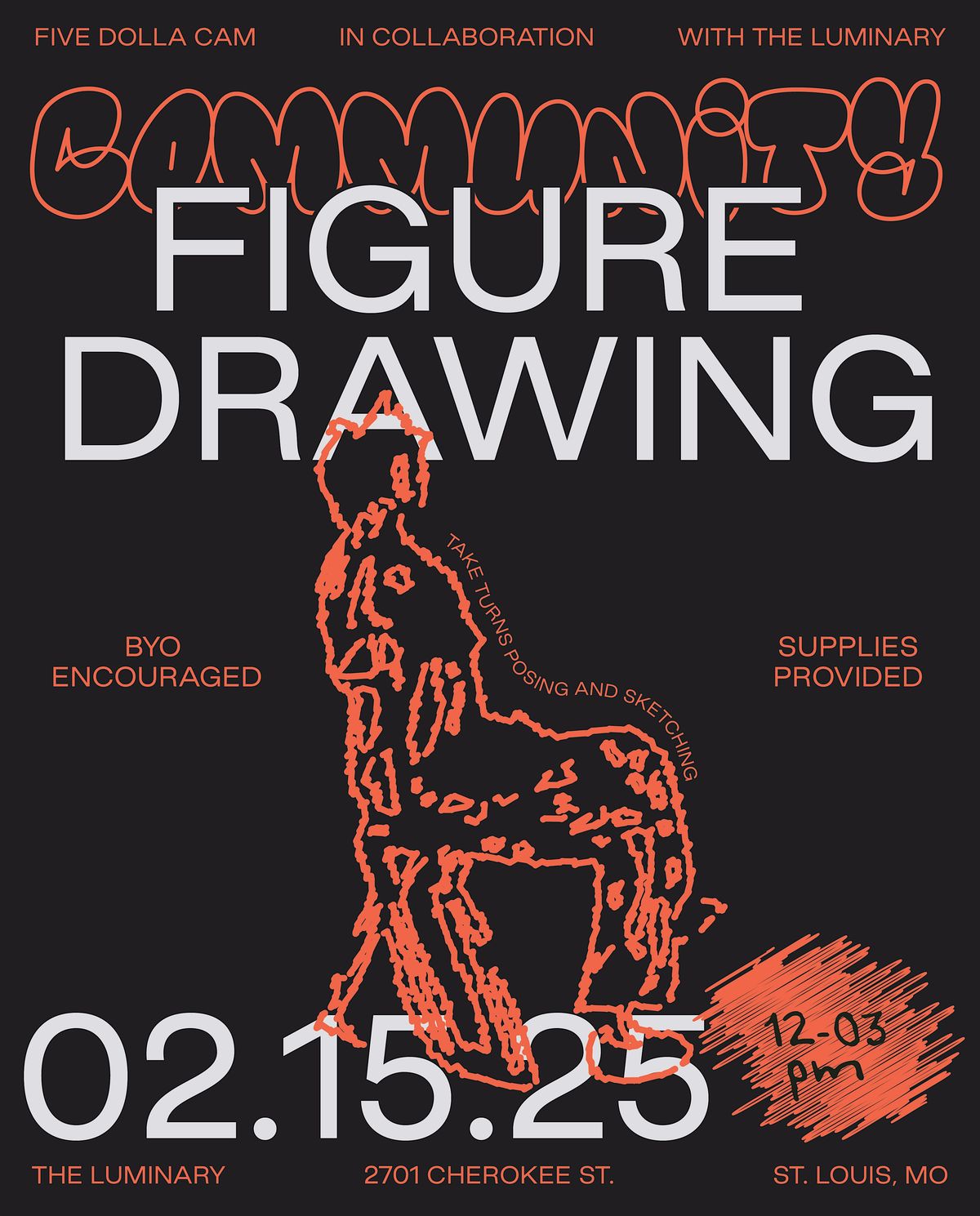 Community Figure Drawing: Five Dolla Cam