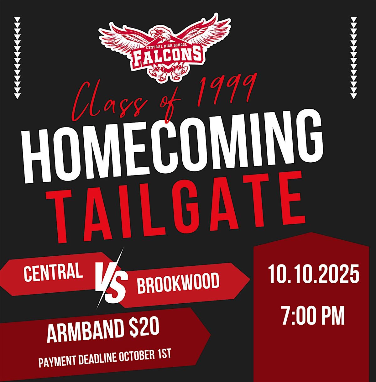 2025 Central High School Class of 1999 Homecoming Tailgate