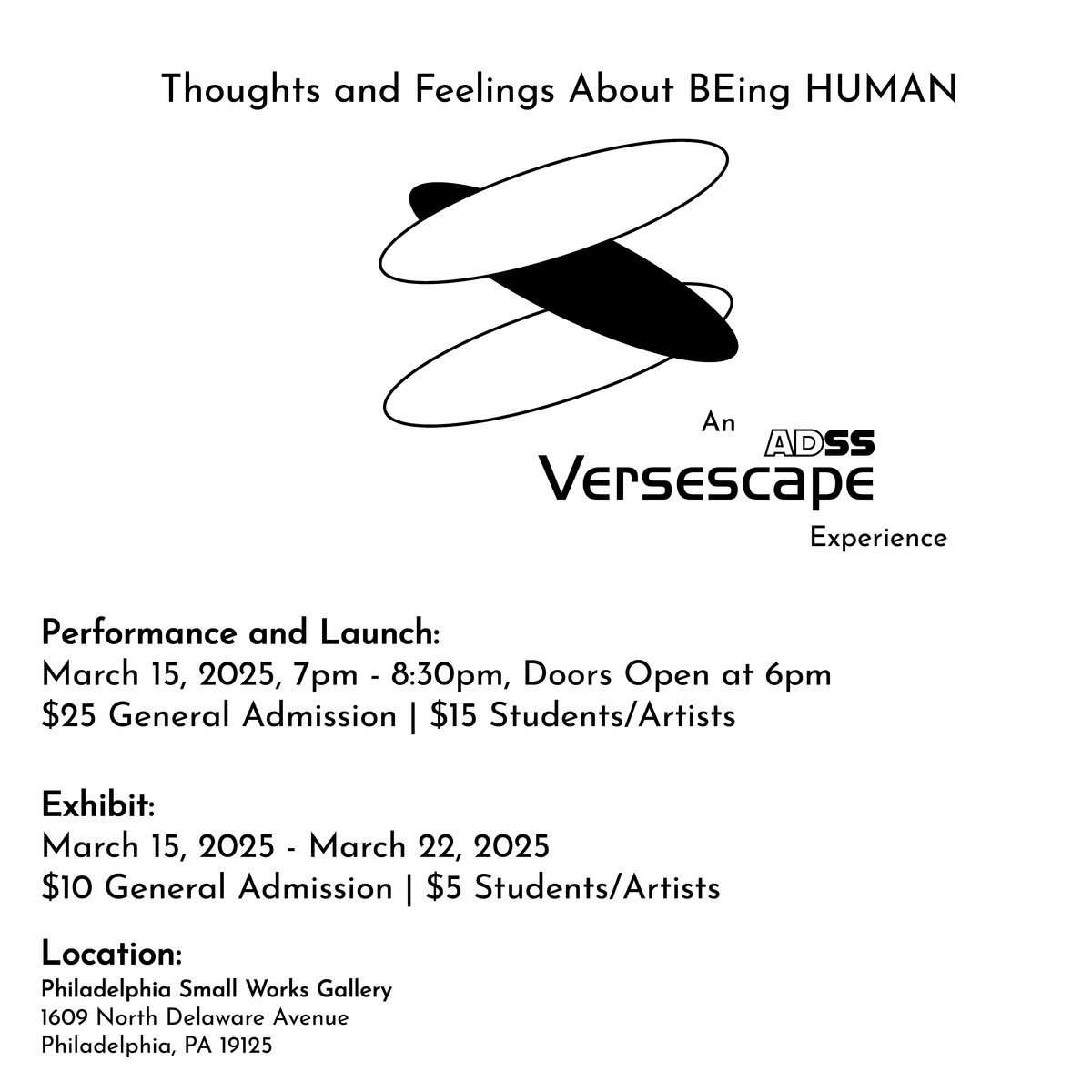 ADSS Versescape: *Thoughts and Feelings About BEing HUMAN*