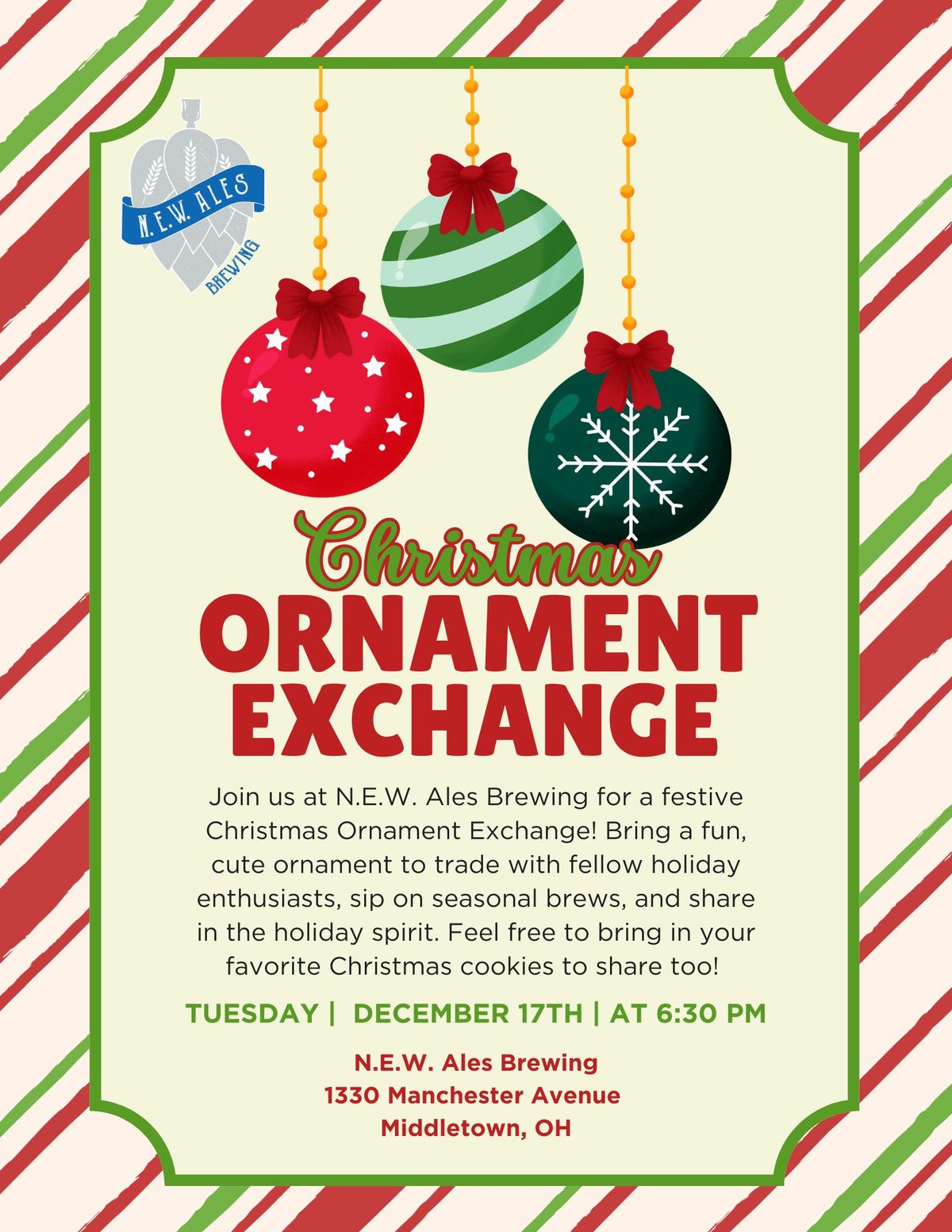 Christmas Ornament Exchange at NEW Ales 