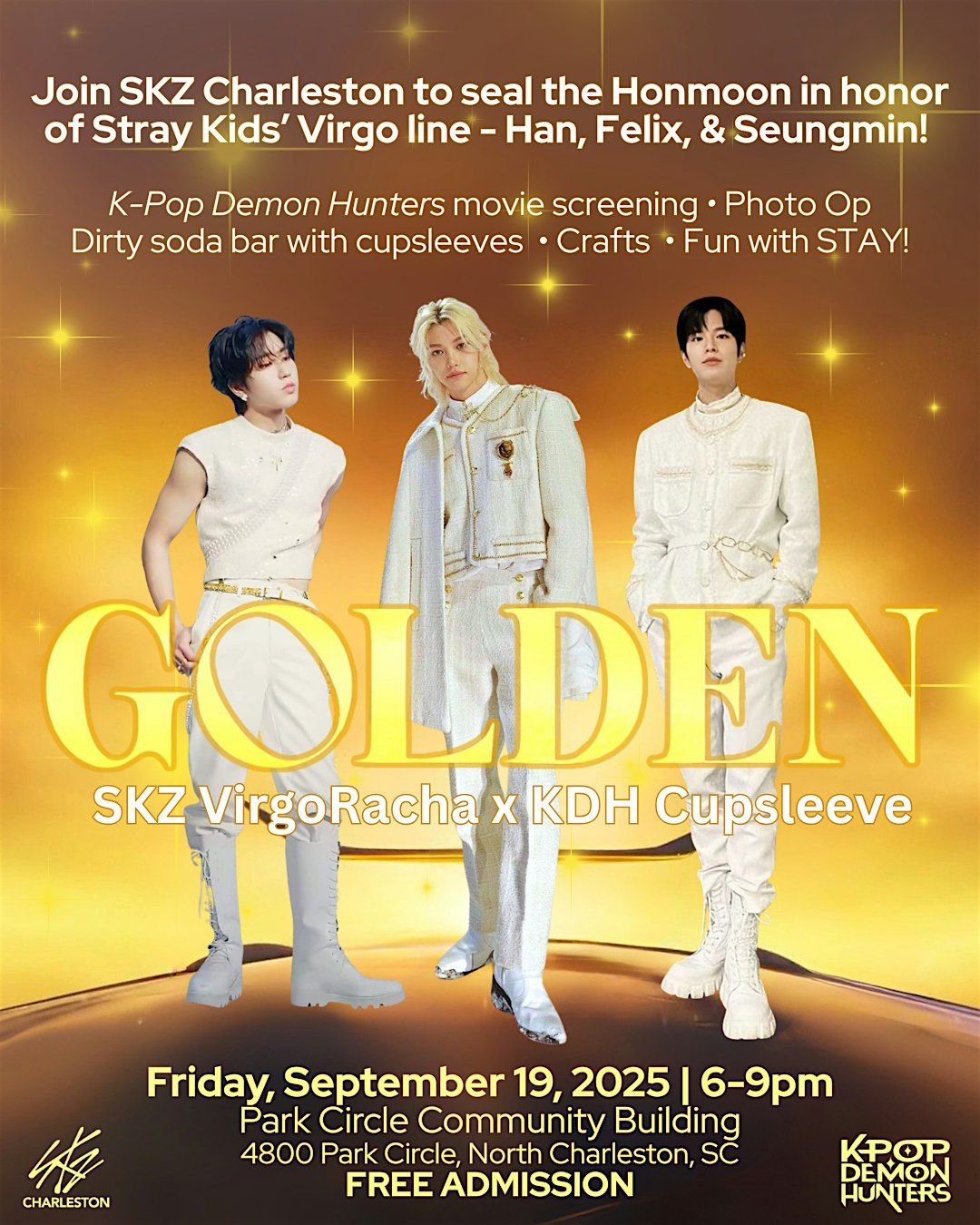 GOLDEN - SKZ VirgoRacha x KDH Cupsleeve Event