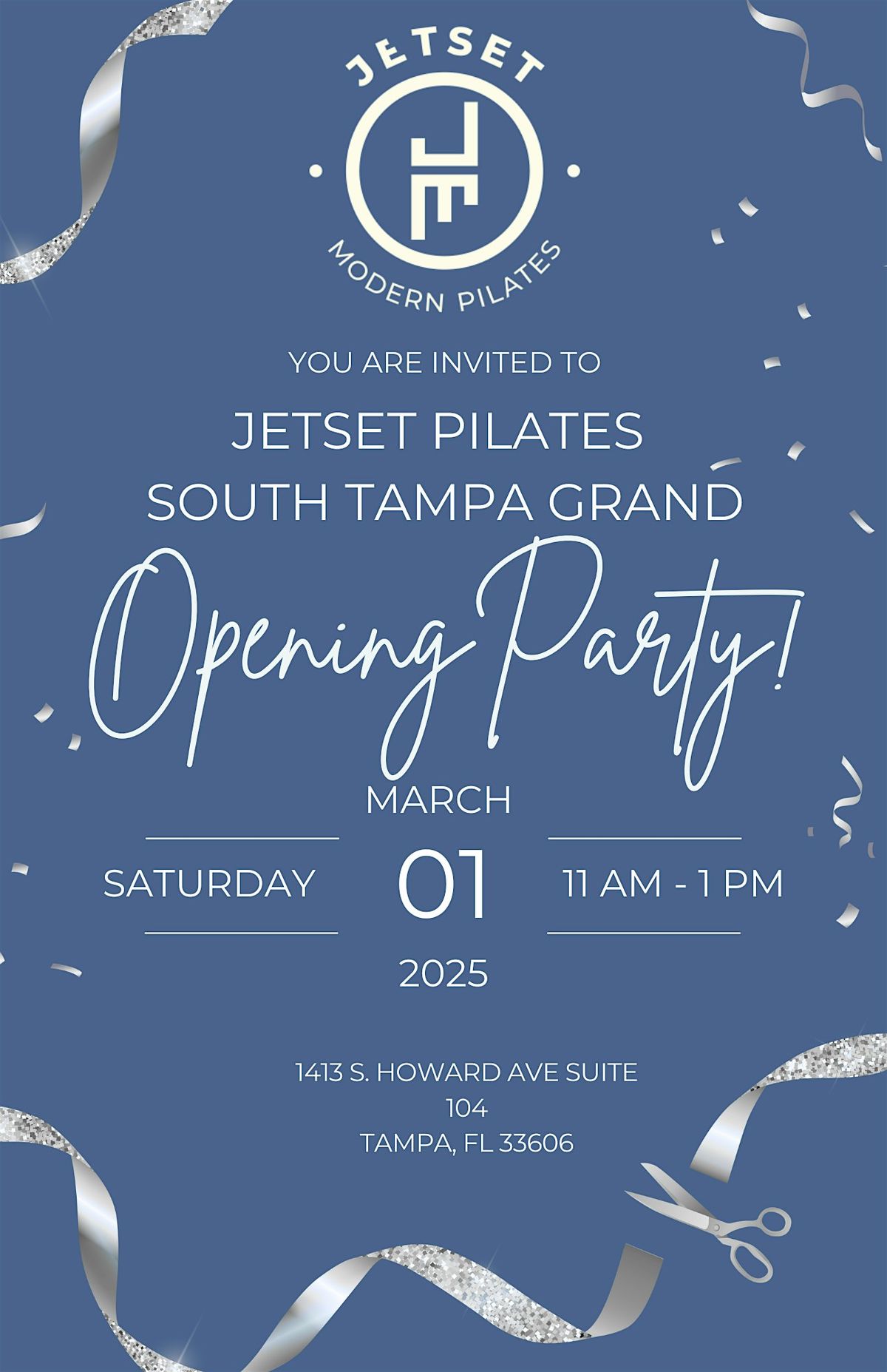 GRAND OPENING PARTY JETSET Pilates South Tampa