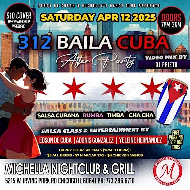 312 Baila Cuba After Party \u2013 Live Entertainment & More!