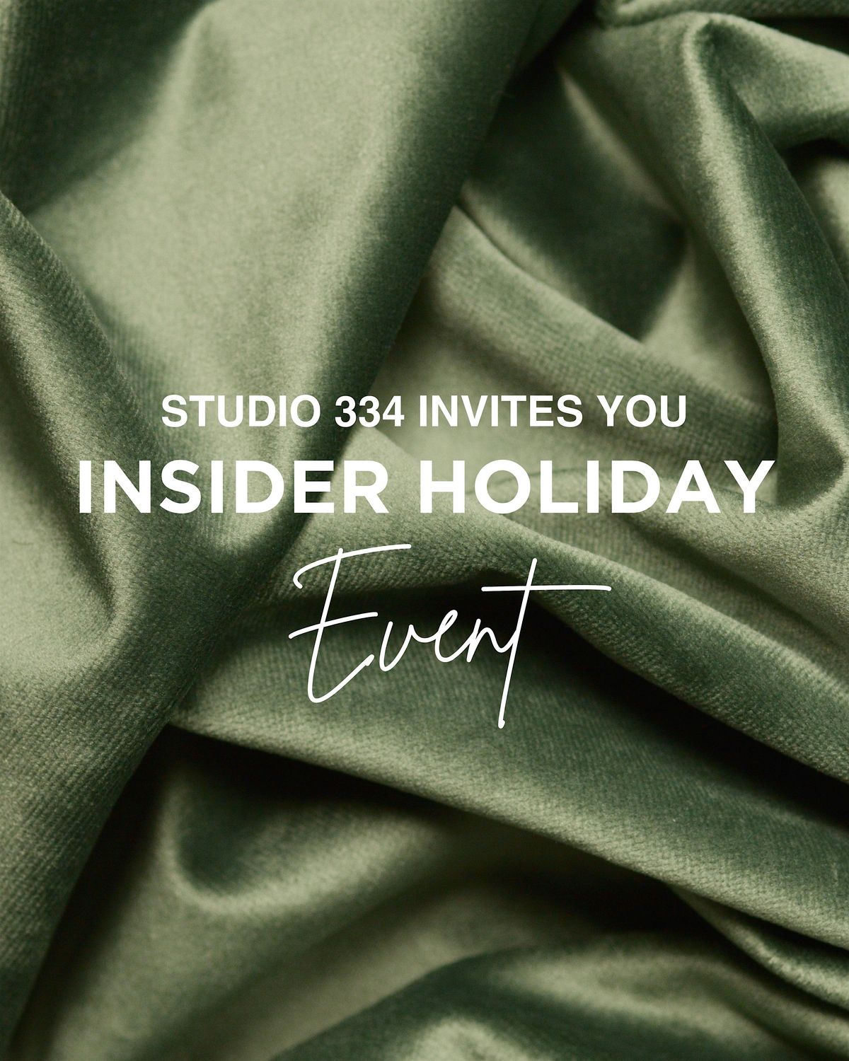 Studio 334 - Insider Holiday Event