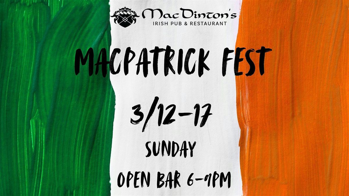 MacPatrick Festival Sunday