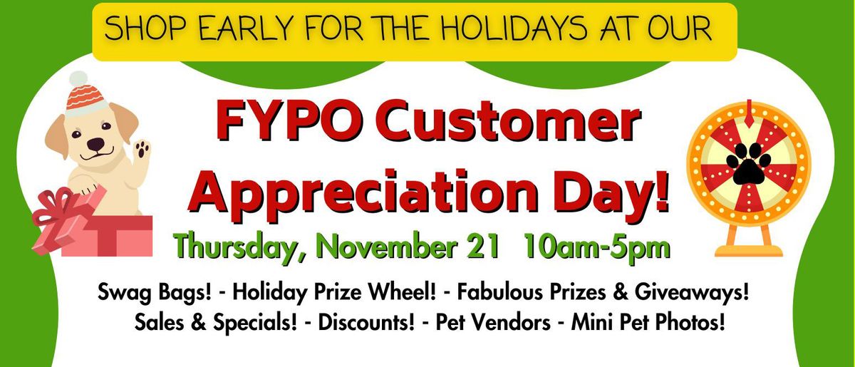 Holiday Customer Appreciation Day!