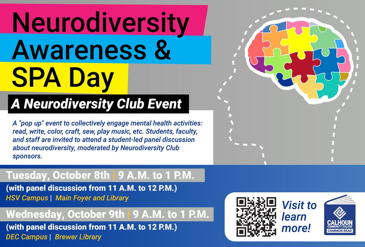 Common Read: Neurodiversity Awareness and SPA Day- HSV