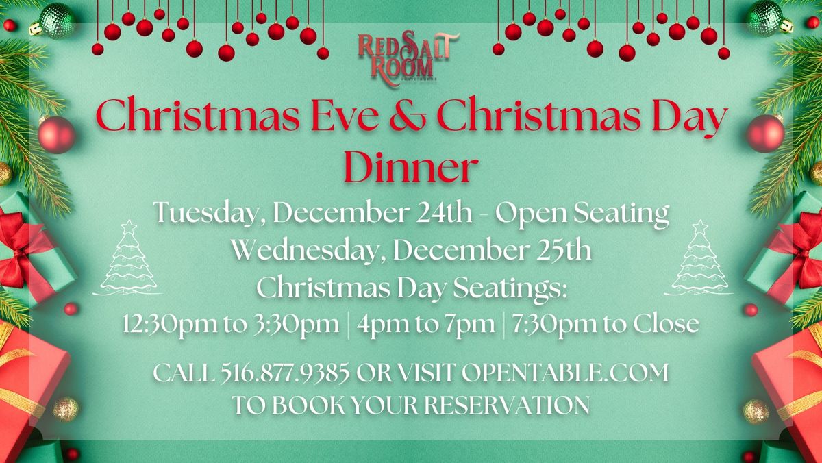 Christmas Eve & Christmas Day Dinner 2024