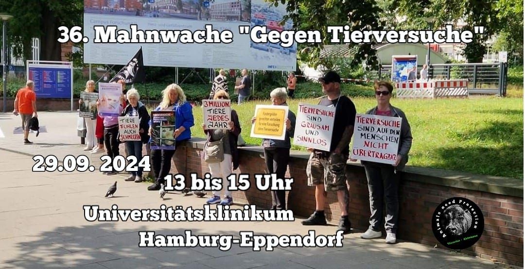 36. Mahnwache "Gegen Tierversuche"