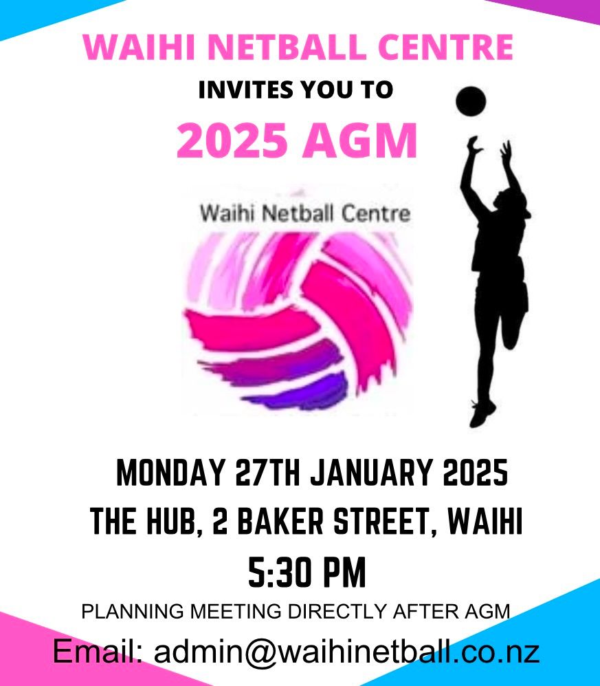 Waihi Netball Centre AGM