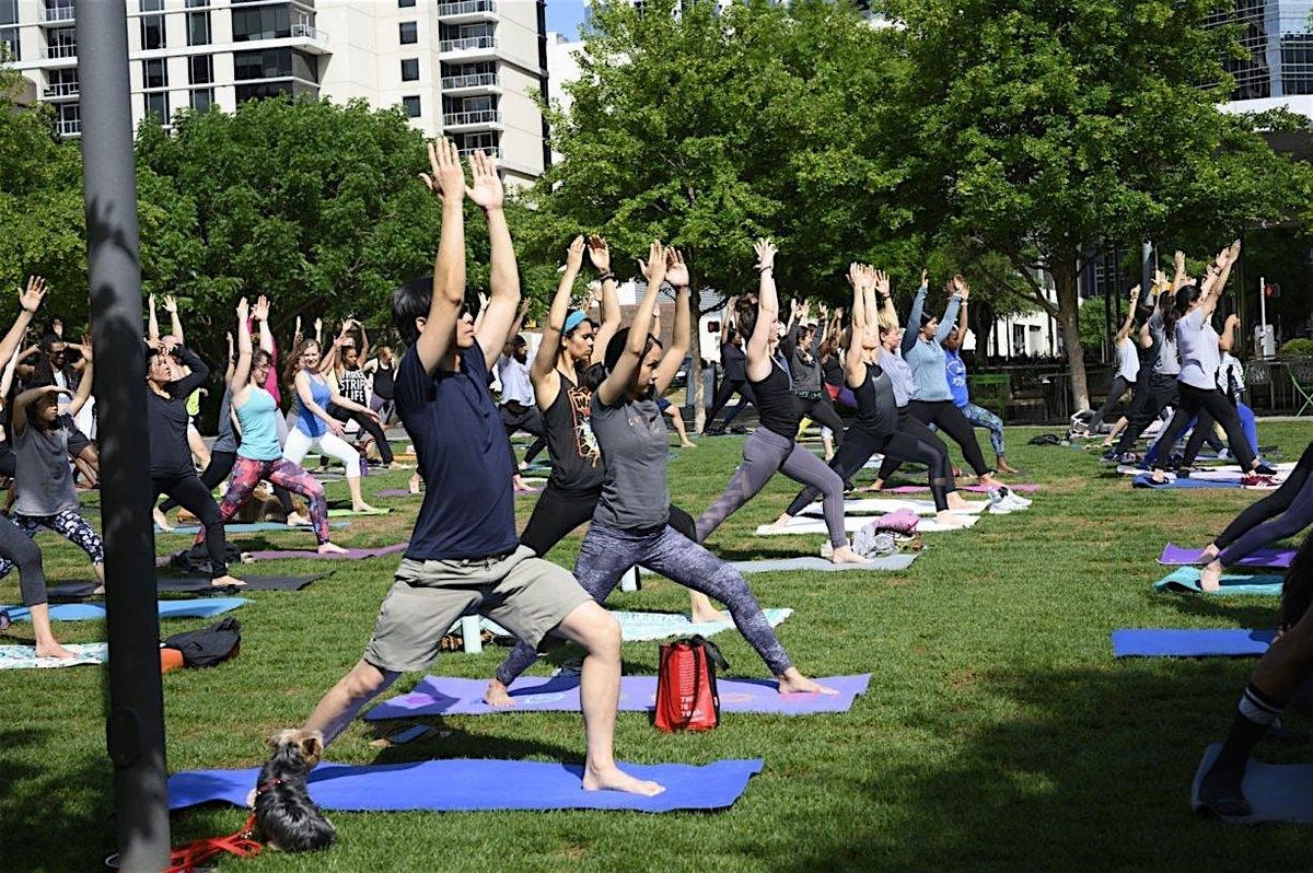 Yoga with Stefanie powered by Yena at Klyde Warren Park