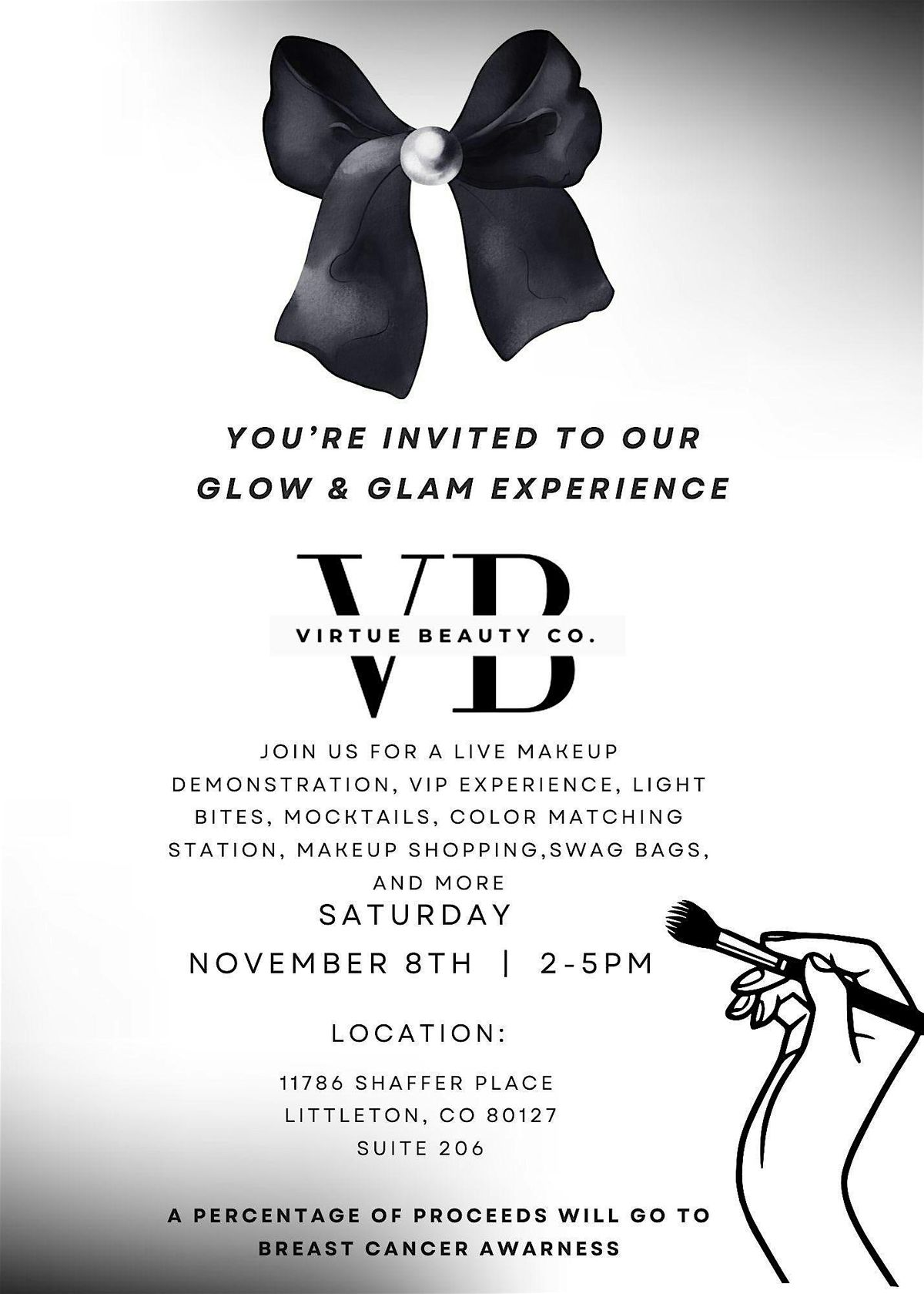 Virtue Beauty Co Glow & Glam Experience